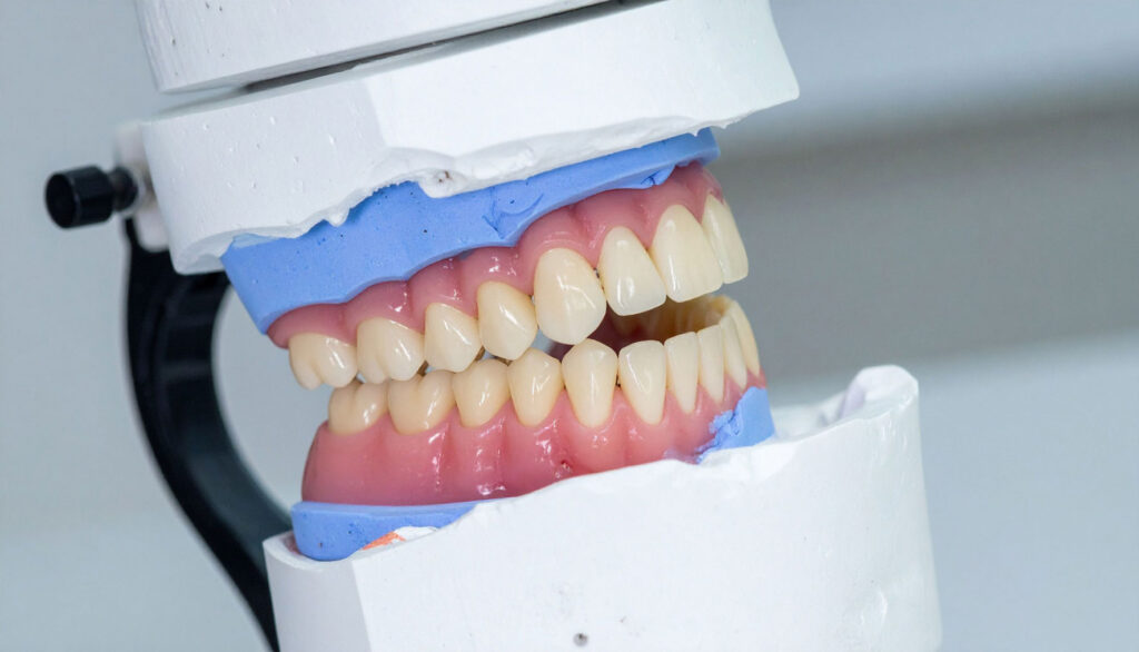 full dentures replacing all missing teeth