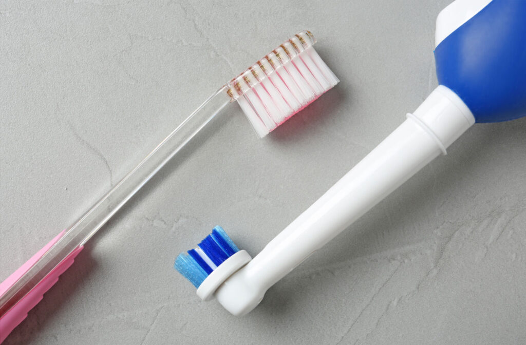 electric toothbrush vs manual toothbrush comparison chart