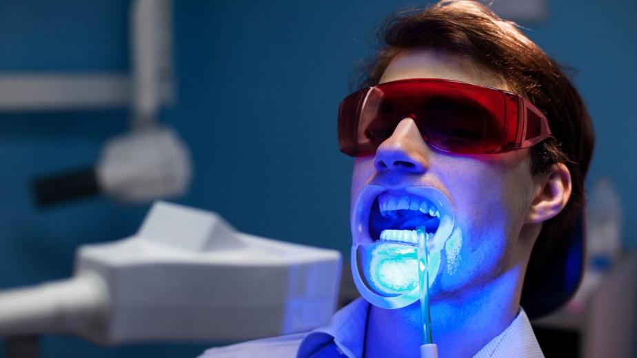 teeth whitening in office procedure