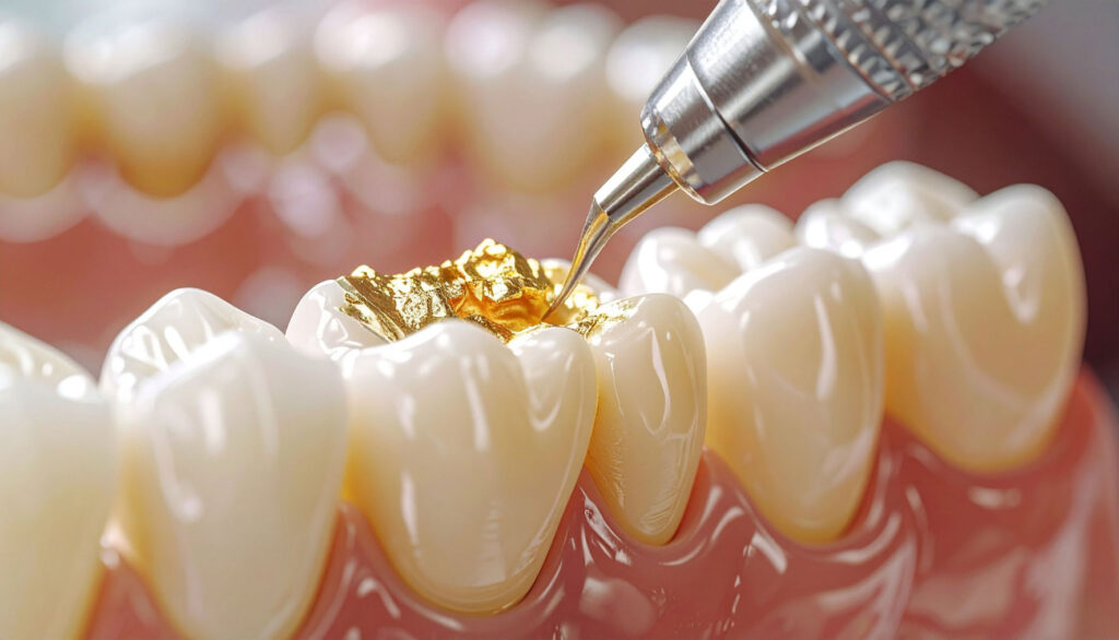 gold filling durable option for chewing surfaces