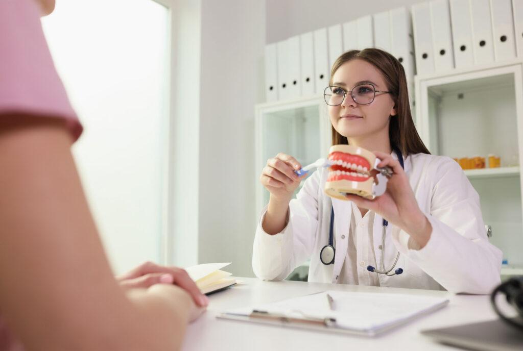 preventative dentistry checkup and exam at dental office