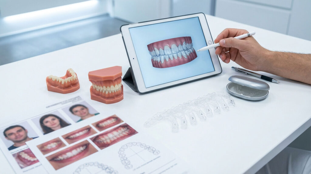 3D dental scan used to create a customized Invisalign treatment plan