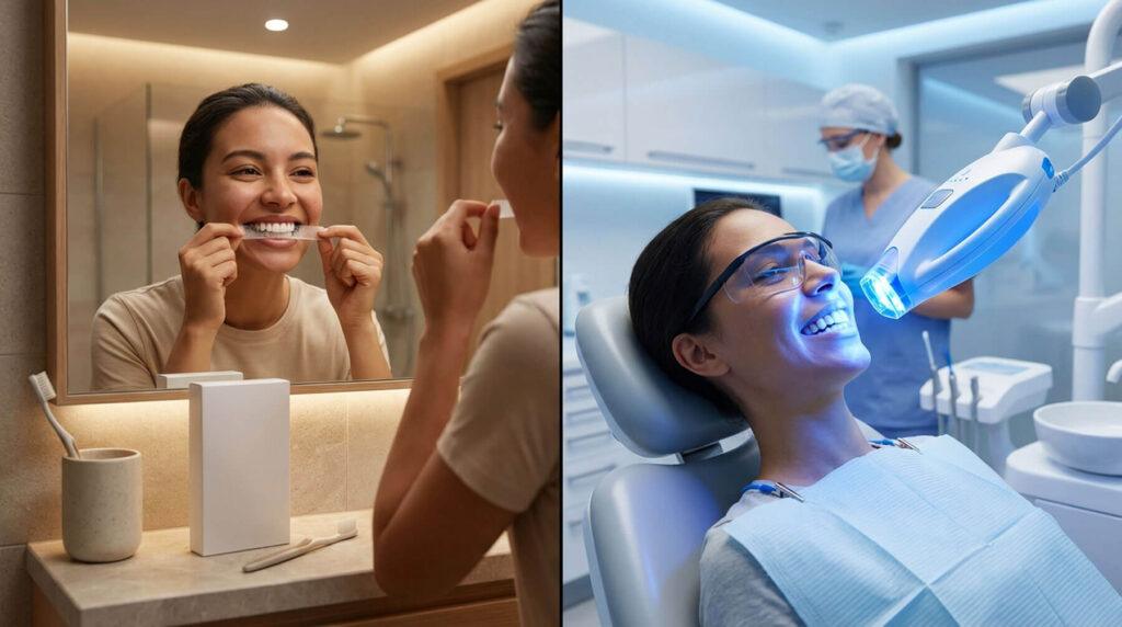 Strip vs Professional Teeth Whitening Carlsbad